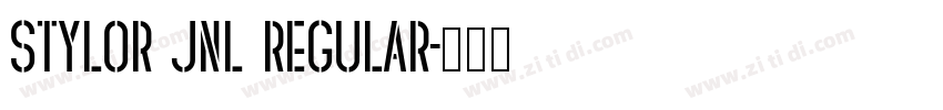 Stylor JNL Regular字体转换